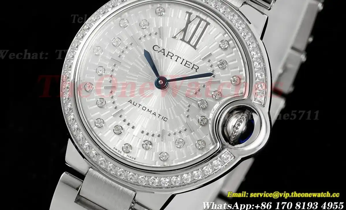 Ballon Bleu De Cartier 33mm Dia SS SS Diamond Dial AF NH05