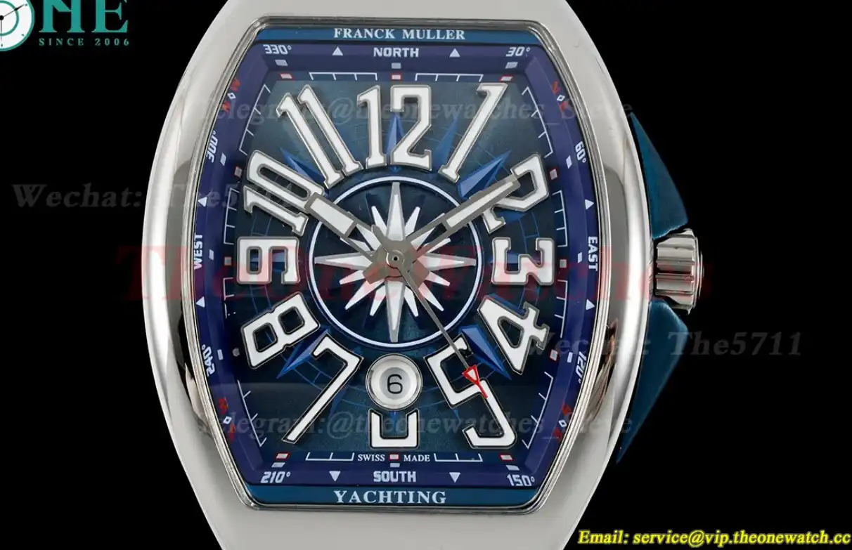 Vanguard Mens Yachting V45 SS NY RU Blue Dial ABF A2824