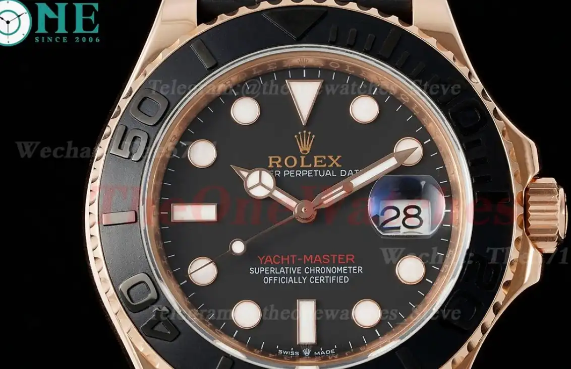 Yacht-Master 126655 40mm RG RU Black Dot KF VR3235(Gain Weight)