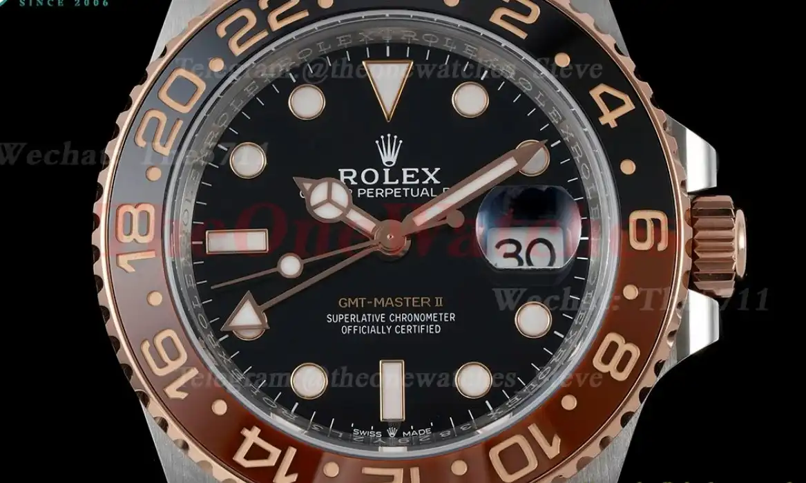 GMT Master II 126711 CHNR Rootbeer SS RG Black Dial ARF VR3285