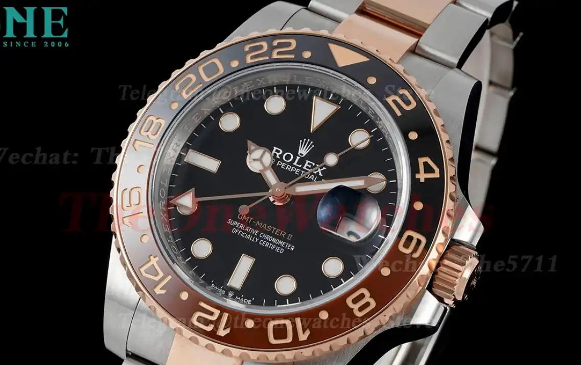 GMT Master II 126711 CHNR Rootbeer SS RG Black Dial ARF VR3285