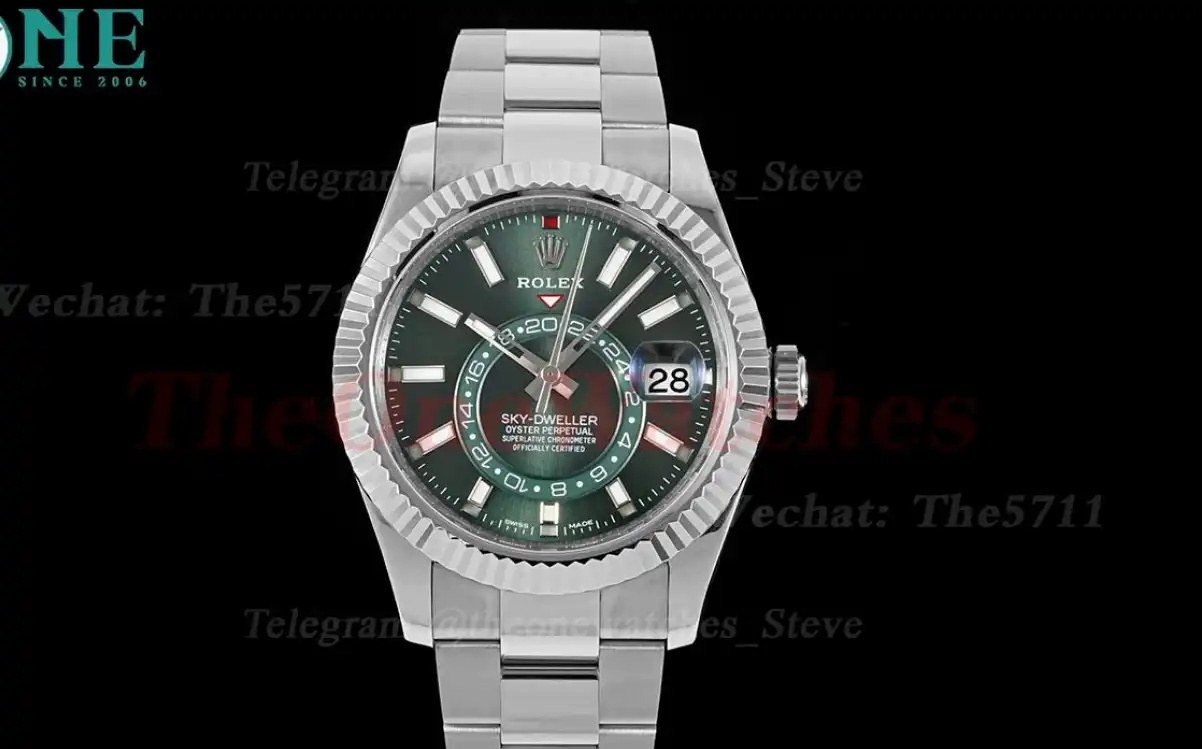 SkyDweller 326934 42mm Oys SS SS Green Dial ZF A2824