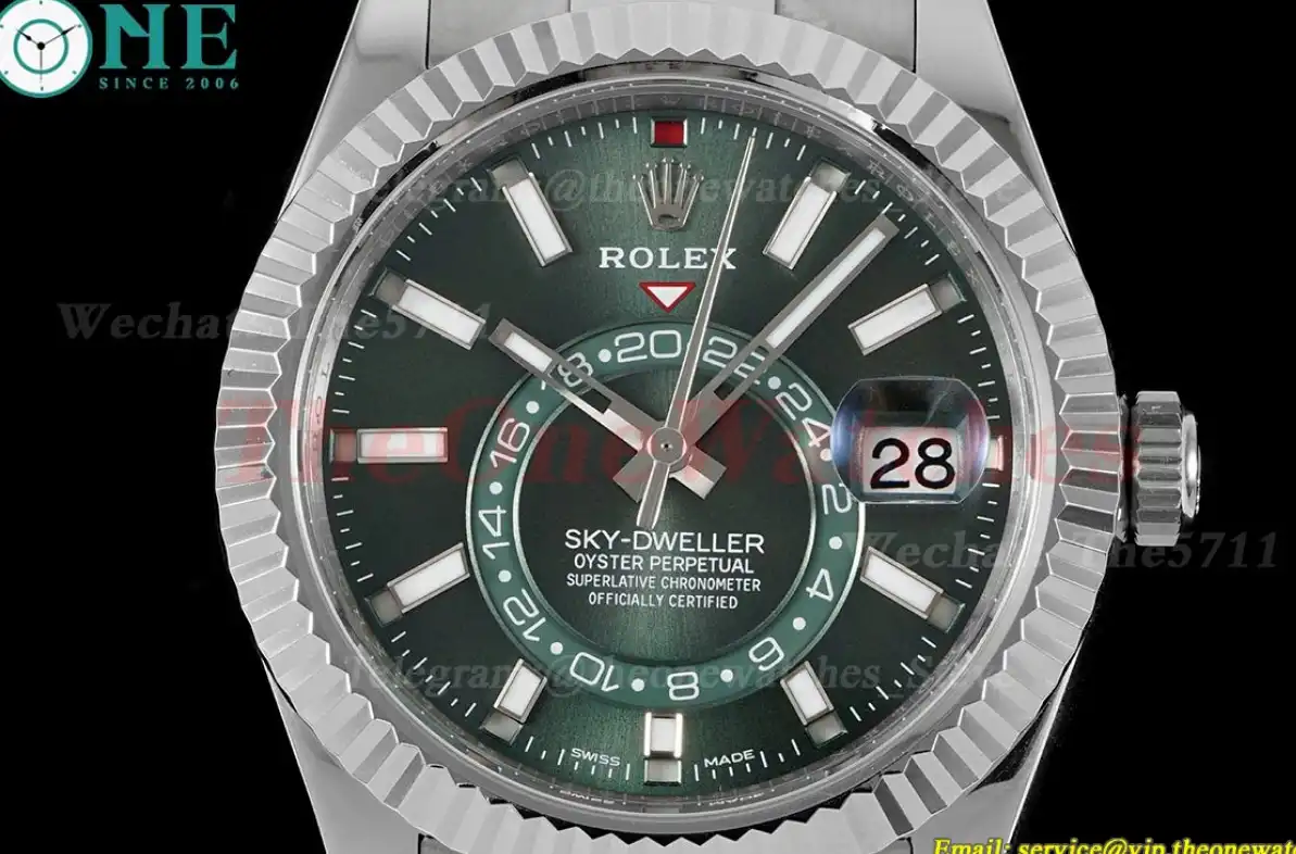 SkyDweller 326934 42mm Oys SS SS Green Dial ZF A2824