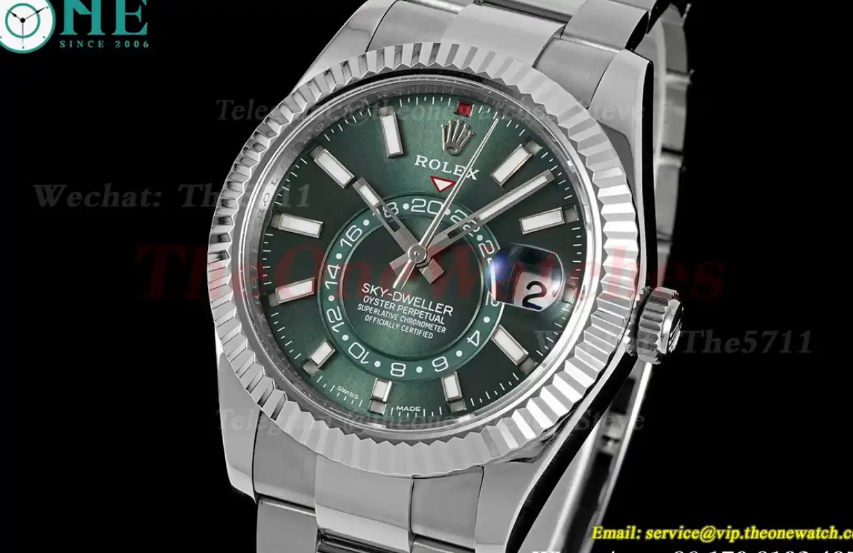 SkyDweller 326934 42mm Oys SS SS Green Dial ZF A2824