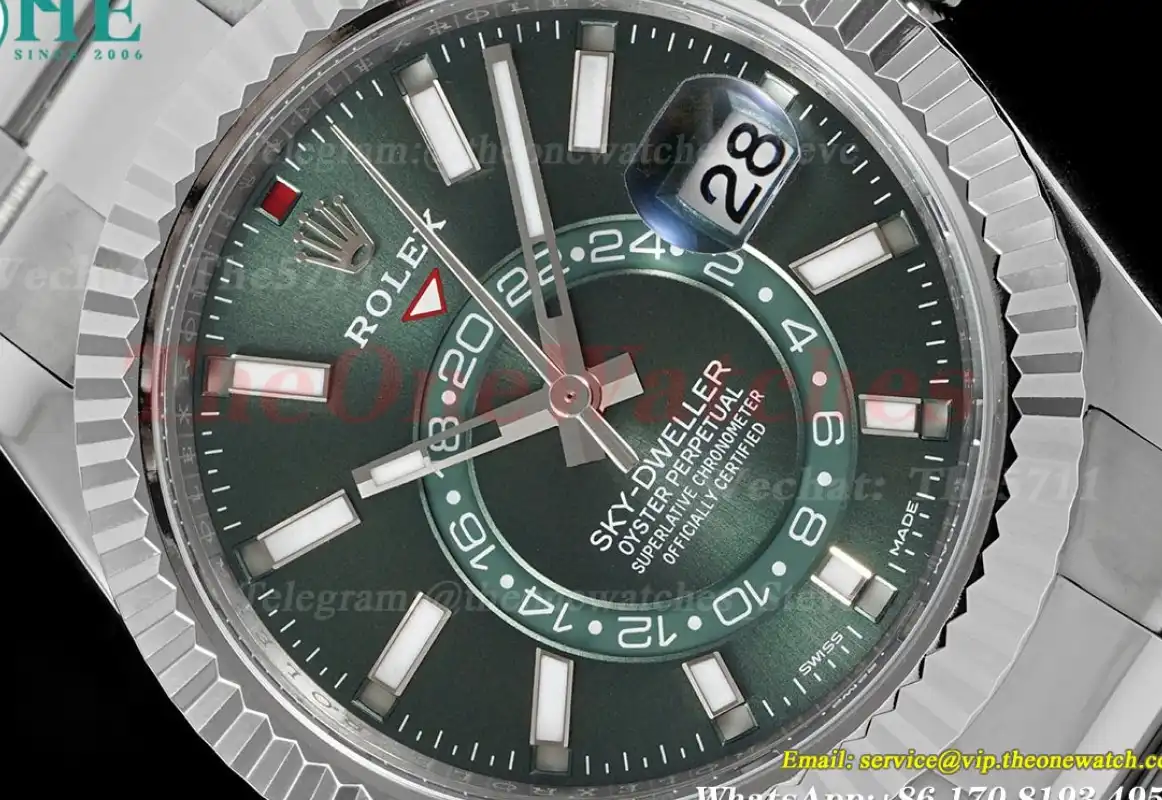 SkyDweller 326934 42mm Oys SS SS Green Dial ZF A2824