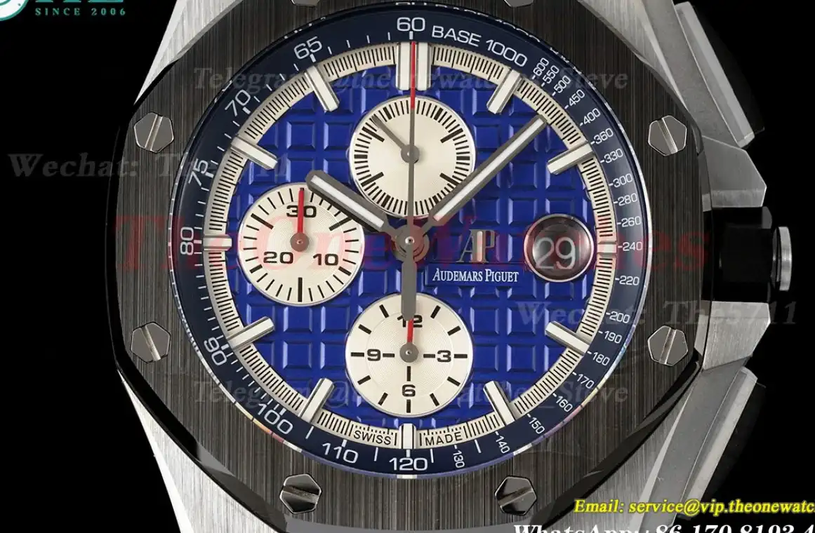 Royal Oak Offshore 44mm SS LE Blue Dial APF A3126