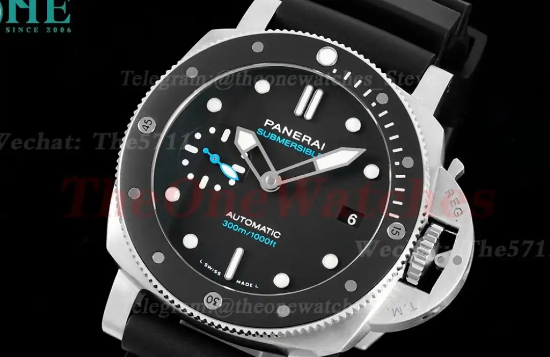 PAM683 Submersible 42mm SS RU Black VSF P900