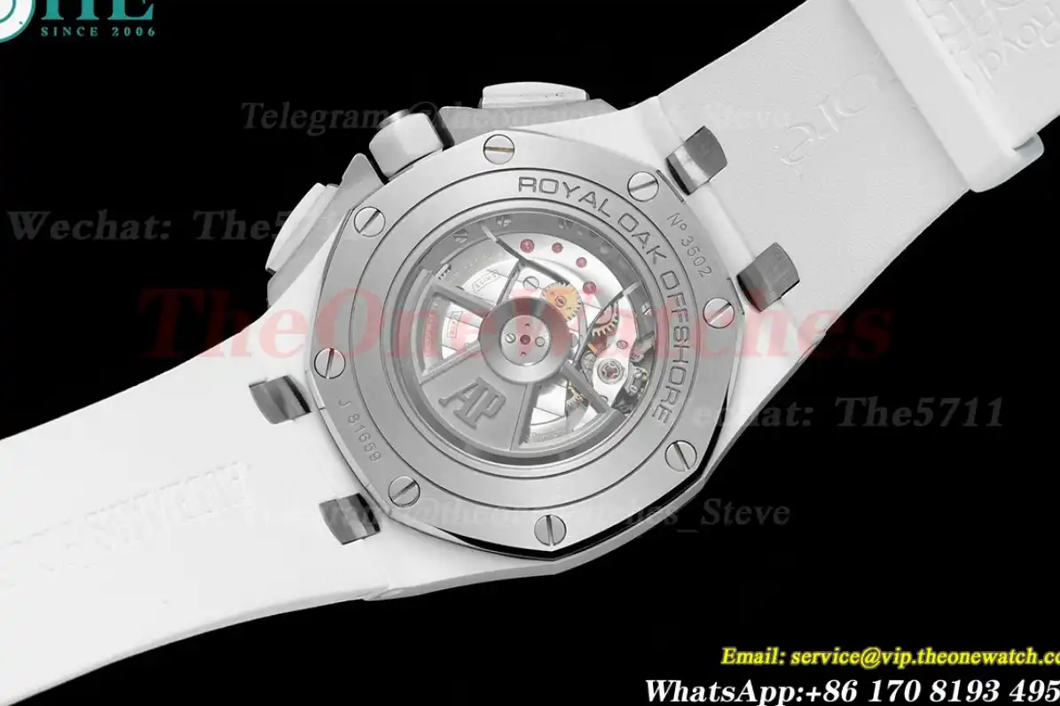 Royal Oak Offshore 44mm Ceramic RU White Stk APF A3126