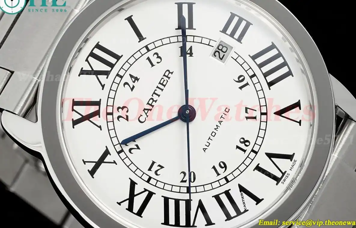 Ronde Solo Date 42mm SS SS White Dial AF MY9015