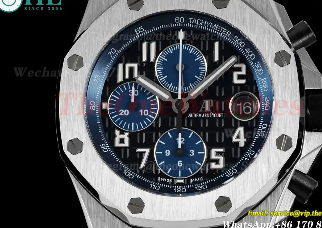 Royal Oak Offshore 42mm SS LE Black Blue APF A3126