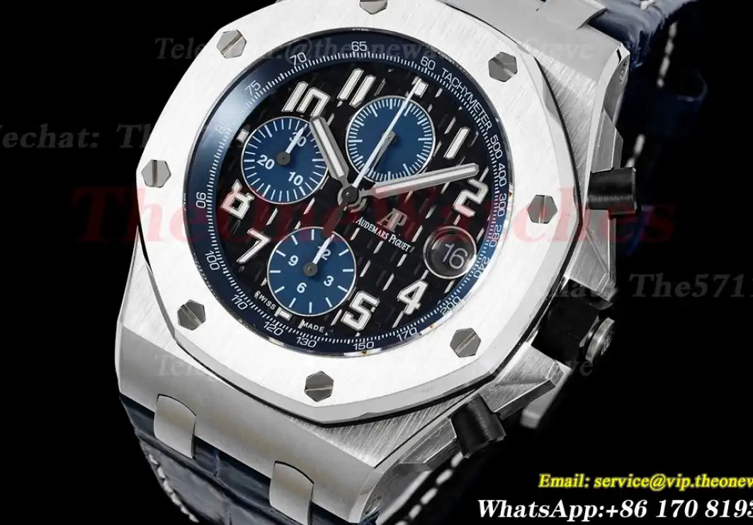 Royal Oak Offshore 42mm SS LE Black Blue APF A3126