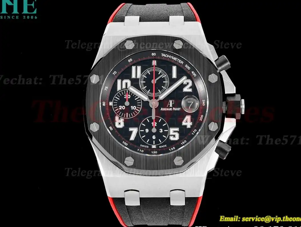 Royal Oak Offshore 42mm SS RU Black Num APF A3126