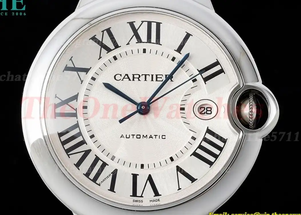 Ballon Bleu De Cartier 42mm SS SS White Dial AF A2824