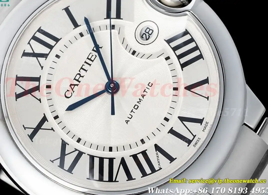 Ballon Bleu De Cartier 42mm SS SS White Dial AF A2824