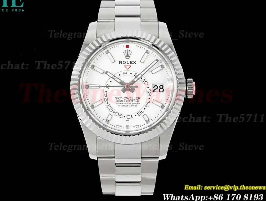 SkyDweller 326934 42mm Oys SS SS White Dial ZF A2824