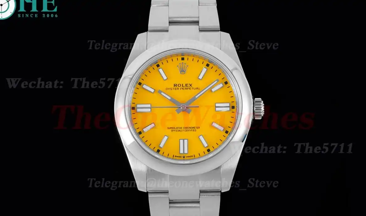 Oyster Perpetual 124300 41mm SS SS Orange Dial OWF VR3230