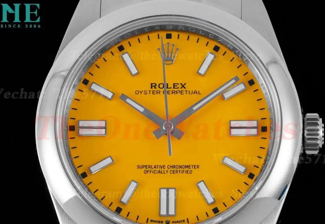 Oyster Perpetual 124300 41mm SS SS Orange Dial OWF VR3230