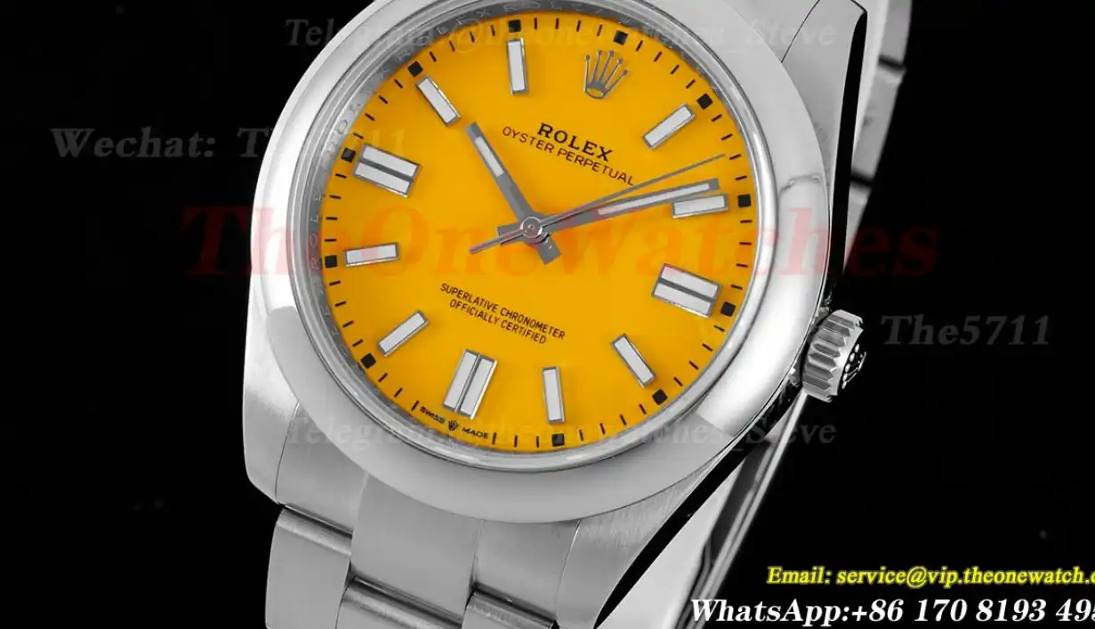 Oyster Perpetual 124300 41mm SS SS Orange Dial OWF VR3230