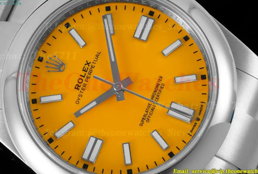 Oyster Perpetual 124300 41mm SS SS Orange Dial OWF VR3230