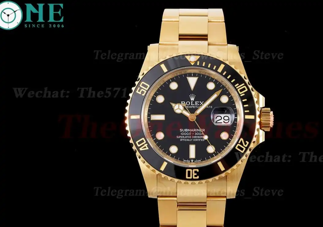 Submariner 126618LN 41mm YG YG Black Dot Clean VR3235