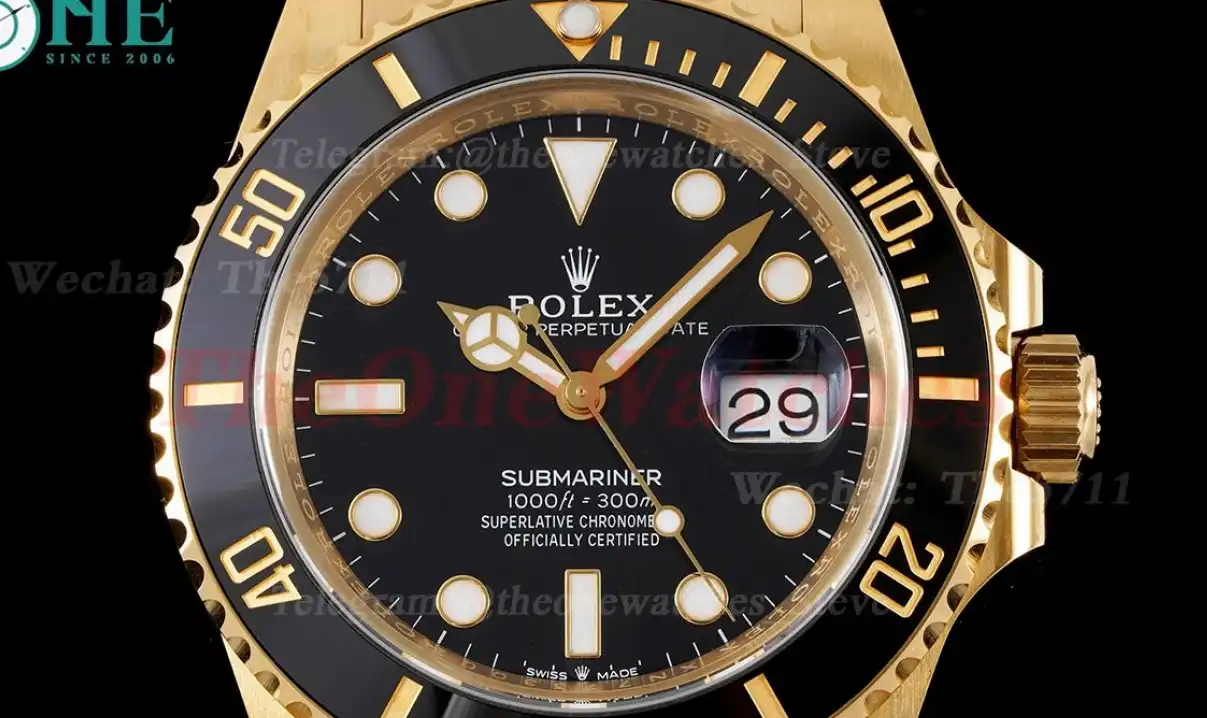 Submariner 126618LN 41mm YG YG Black Dot Clean VR3235