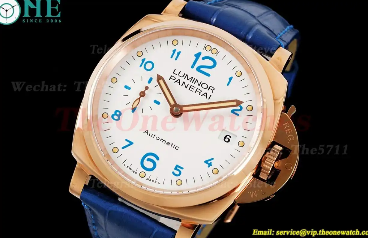 Luminor Due PAM756 38mm RG LE Wht Blue VSF Asia XXXIV