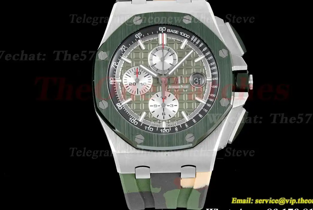 Royal Oak Offshore 44mm SS RU Green Stk APF A3126