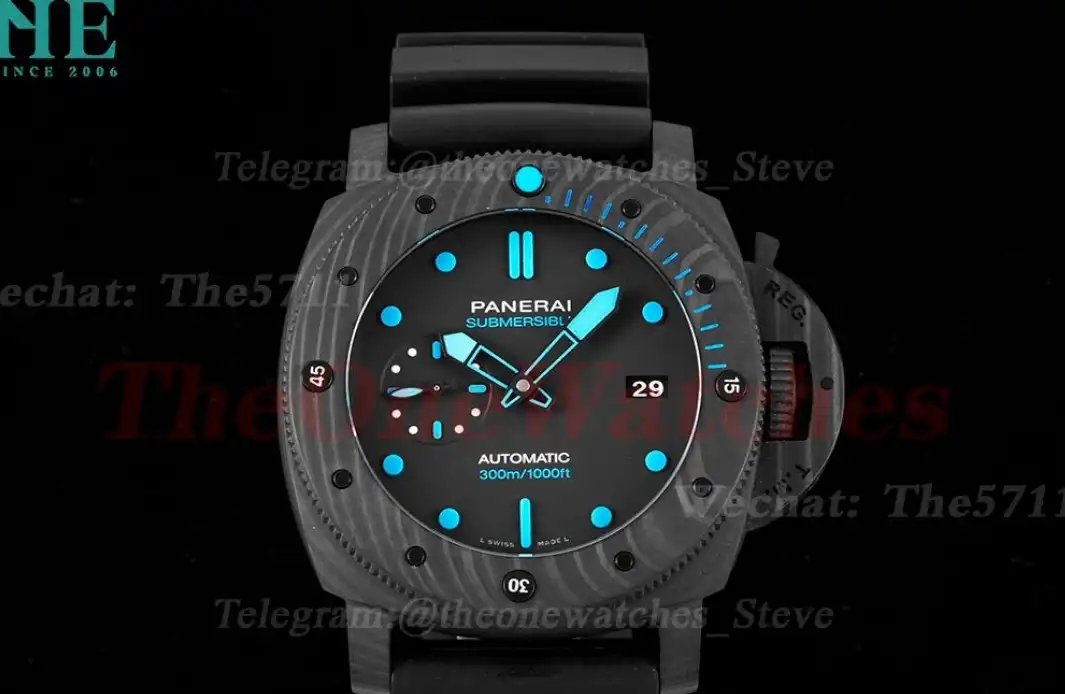 Submersible Pam1616 47mm Carbon RU Black Dial VSF P9010