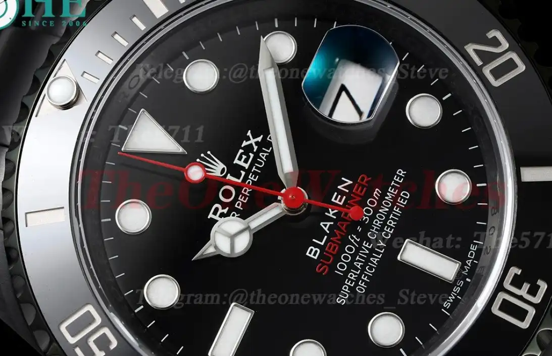 Blaken Submariner 40mm Black Dot DLC SS V6F VS3135