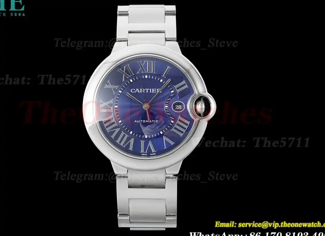 Ballon Bleu De Cartier 42mm SS SS Blue Dial AF A2824