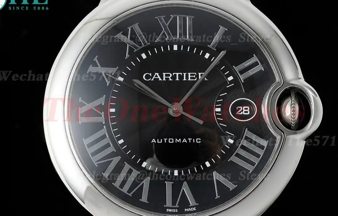 Ballon Bleu De Cartier 42mm SS SS Black Dial AF A2824