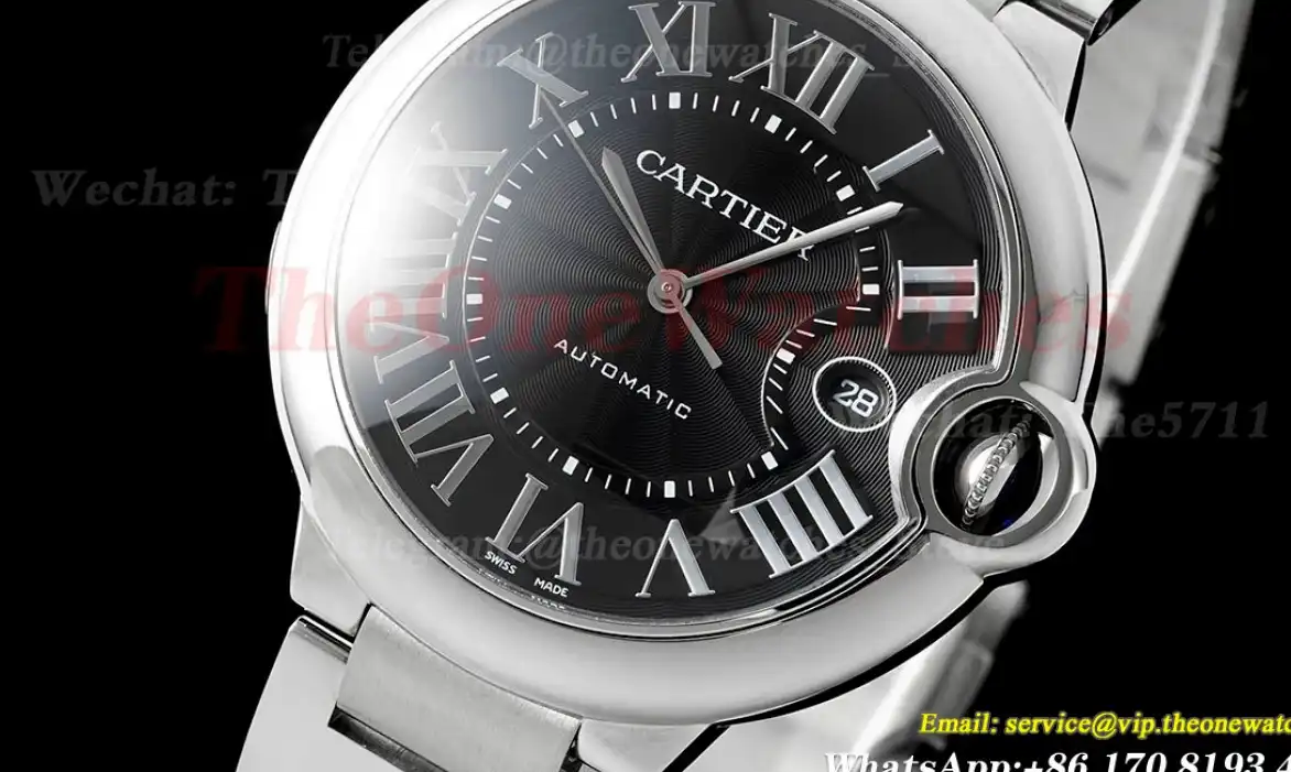 Ballon Bleu De Cartier 42mm SS SS Black Dial AF A2824