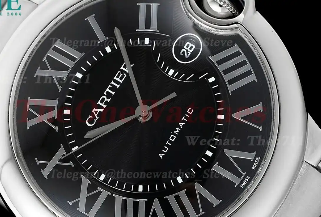 Ballon Bleu De Cartier 42mm SS SS Black Dial AF A2824