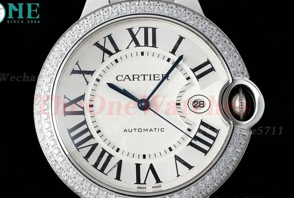 Ballon Bleu De Cartier 42mm Dia SS SS White Dial AF A2824