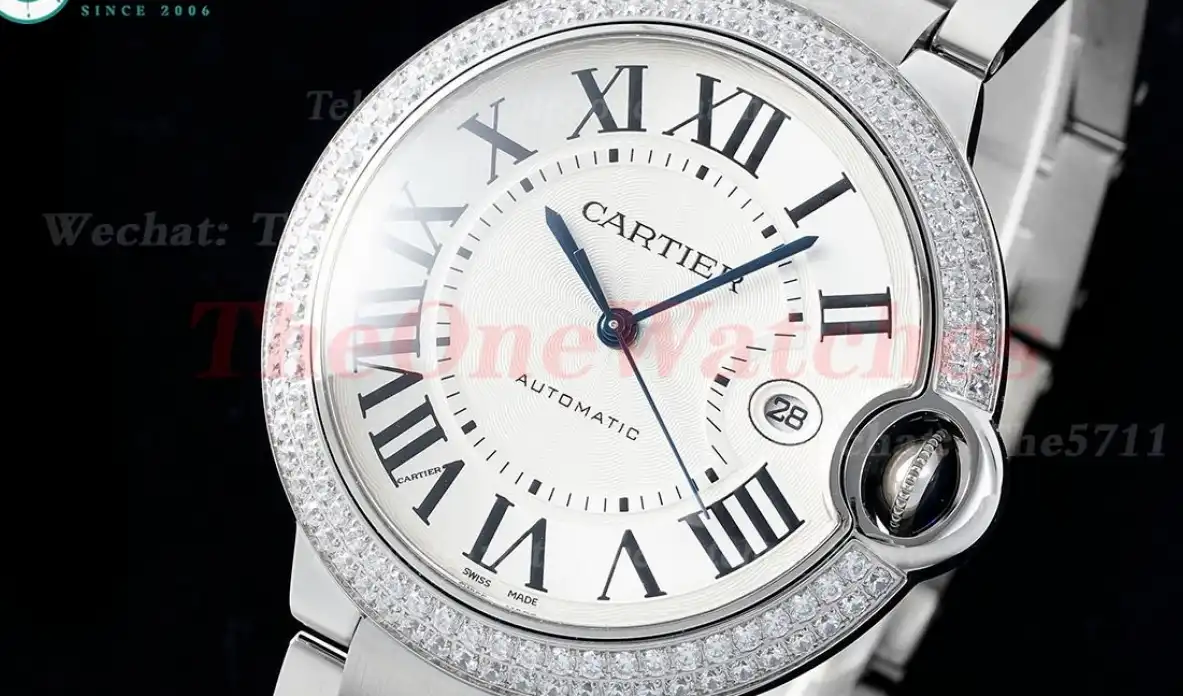 Ballon Bleu De Cartier 42mm Dia SS SS White Dial AF A2824