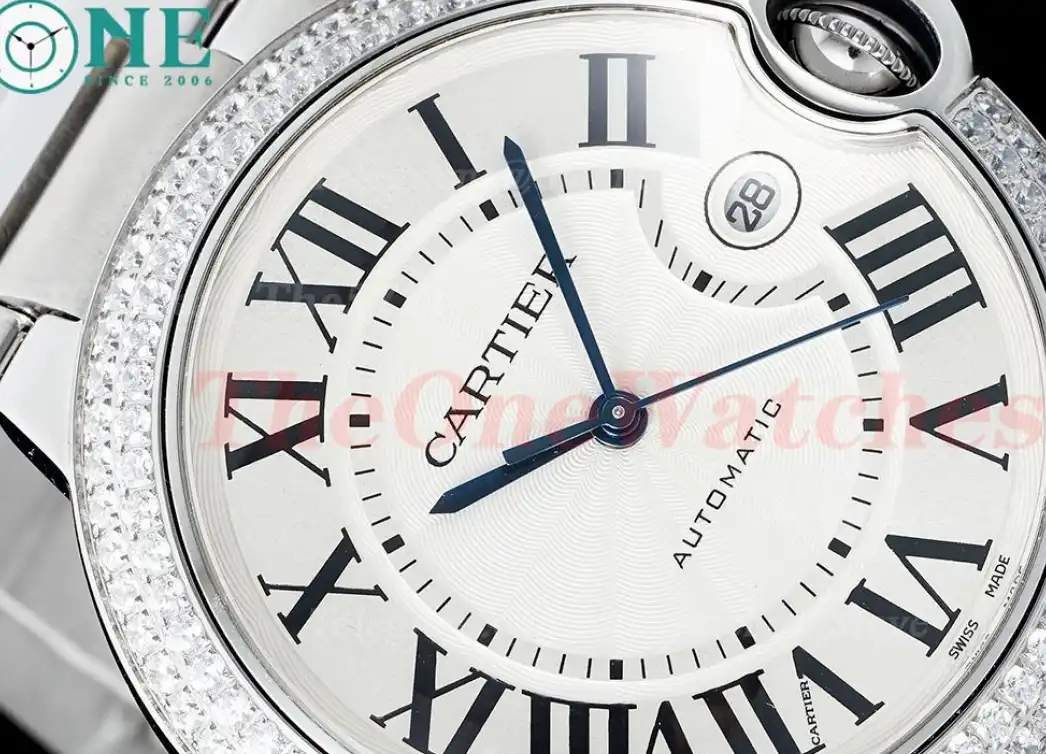 Ballon Bleu De Cartier 42mm Dia SS SS White Dial AF A2824