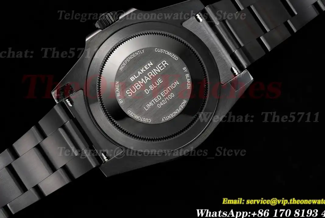 Blaken Submariner 40mm Black Dot DLC SS V6F VS3135