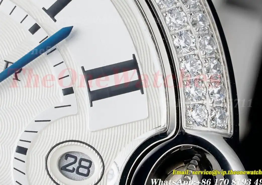 Ballon Bleu De Cartier 42mm Dia SS SS White Dial AF A2824