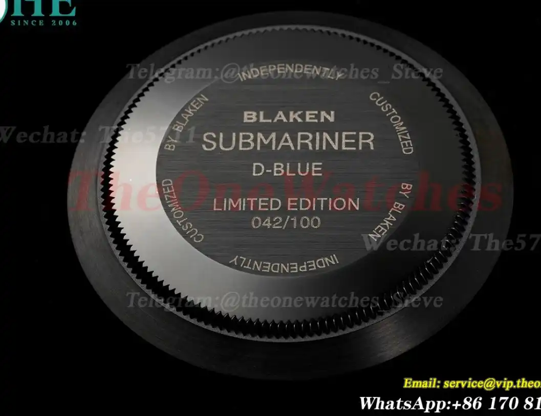 Blaken Submariner 40mm Black Dot DLC SS V6F VS3135