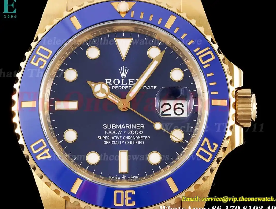 Submariner 126618LB 41mm YG YG Blue Dot Clean VR3235