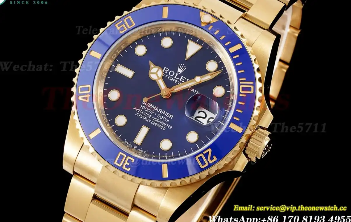 Submariner 126618LB 41mm YG YG Blue Dot Clean VR3235