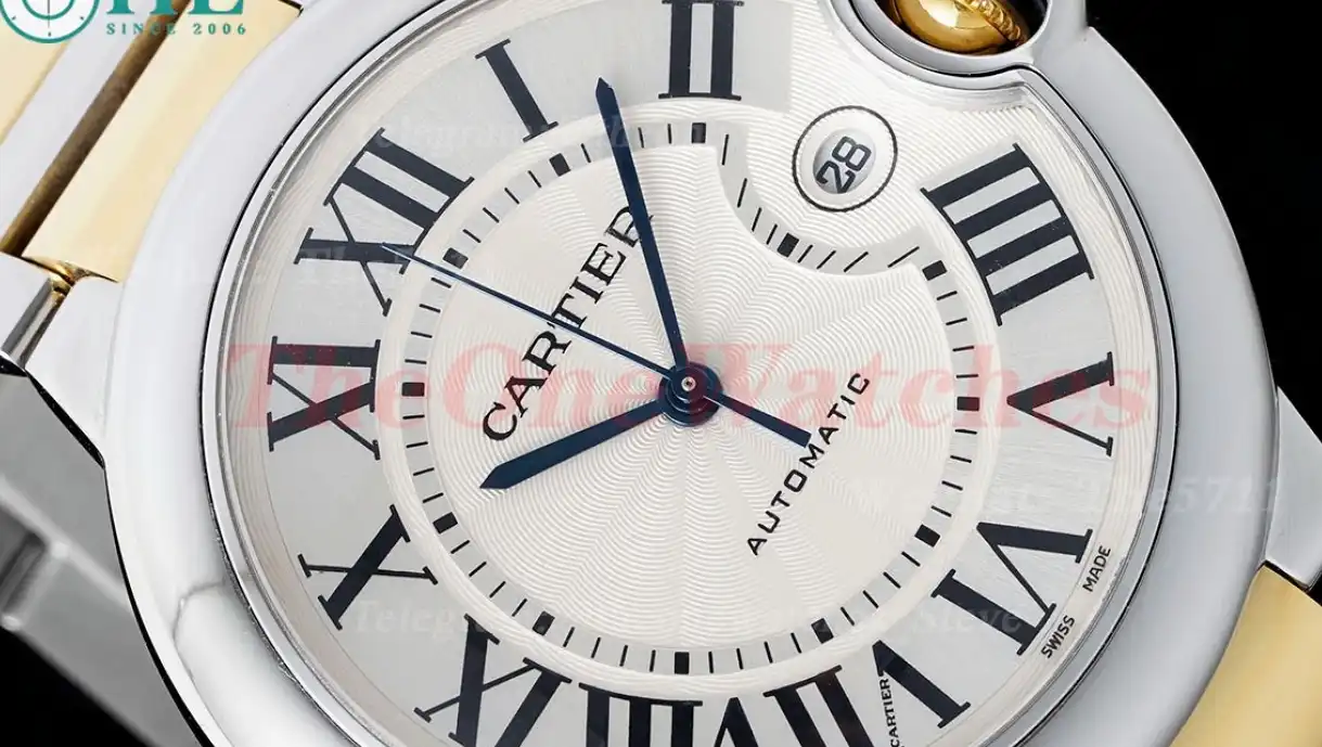 Ballon Bleu De Cartier 42mm YG SS White Dial AF A2824