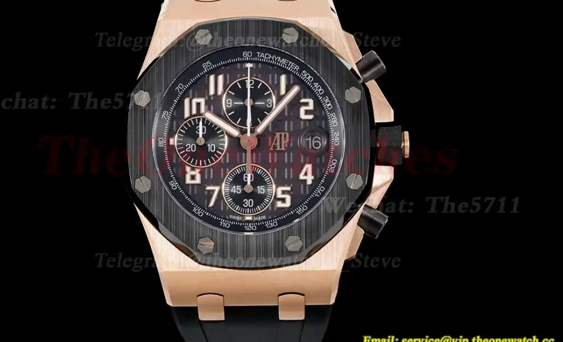 Royal Oak Offshore 42mm RG RU Blk Blk APF A3126