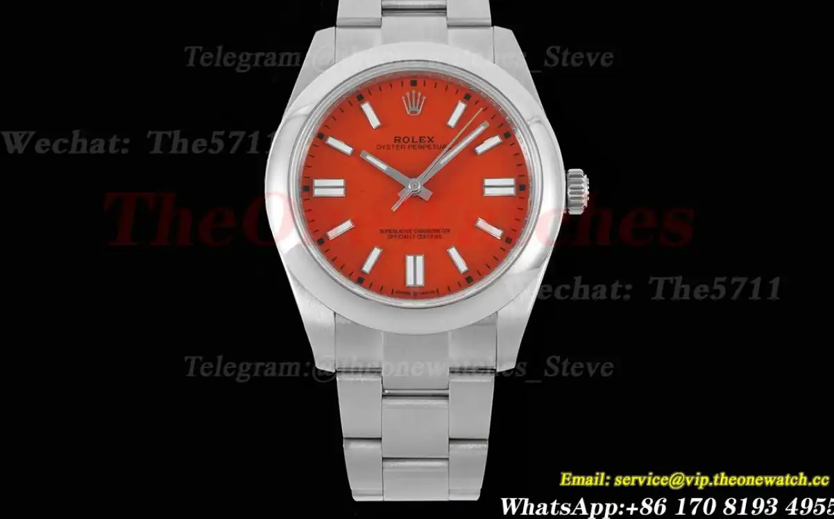 Oyster Perpetual 124300 41mm SS SS Red Dial OWF VR3230