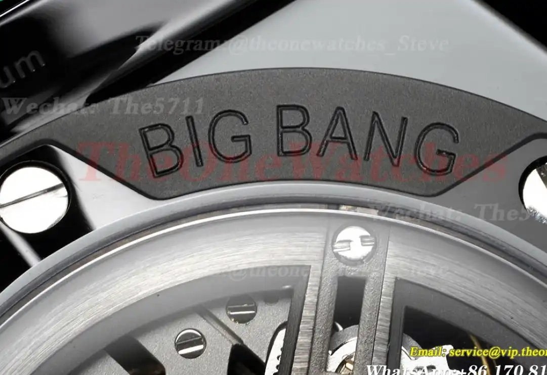 Big Bang Ferrari 45mm Ceramic TI Blk LE V6 HUB1288