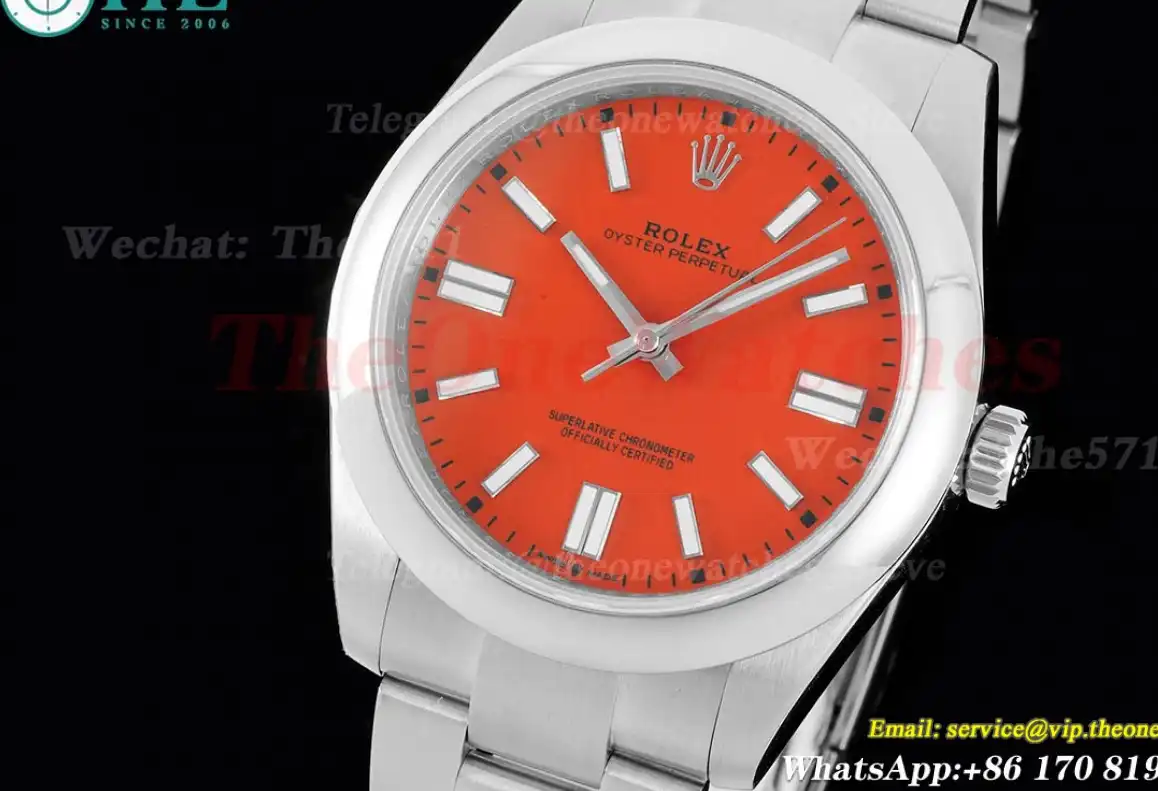 Oyster Perpetual 124300 41mm SS SS Red Dial OWF VR3230