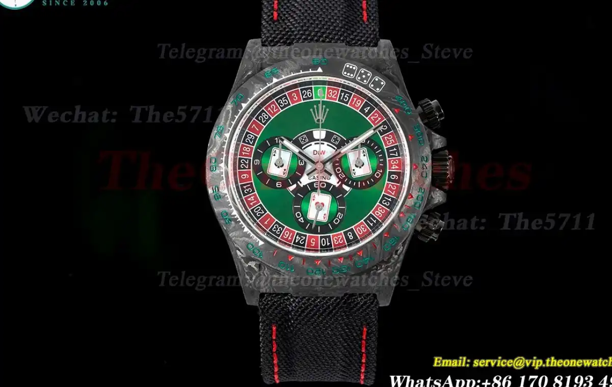 Daytona DIW 40mm Carbon NY Roulette Dial QF SA4130