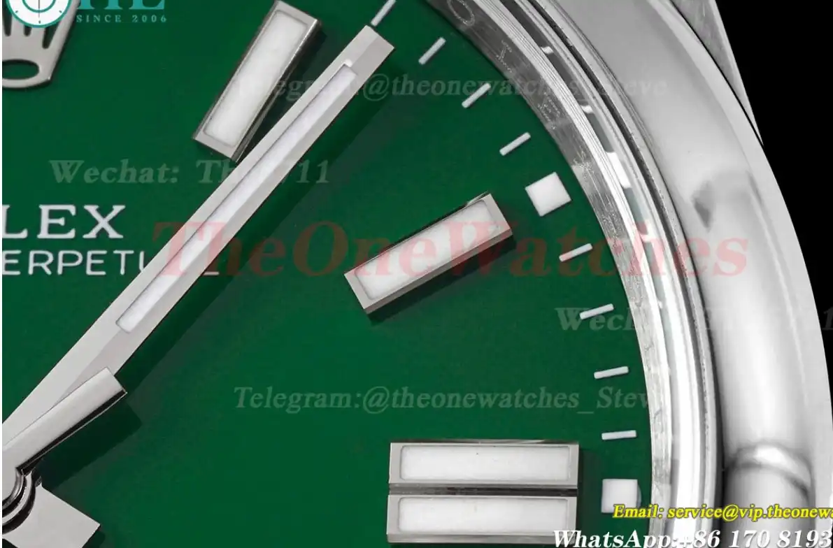 Oyster Perpetual 124300 41mm SS SS Green EWF A3230