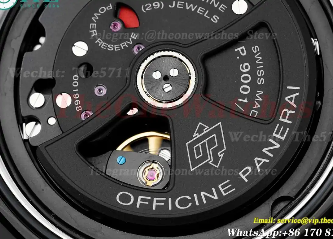 Luminor PAM438 GMT Ceramic Cer Black VSF P9001 Super Clone