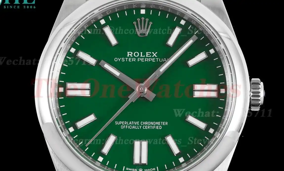 Oyster Perpetual 124300 41mm SS SS Green EWF A3230